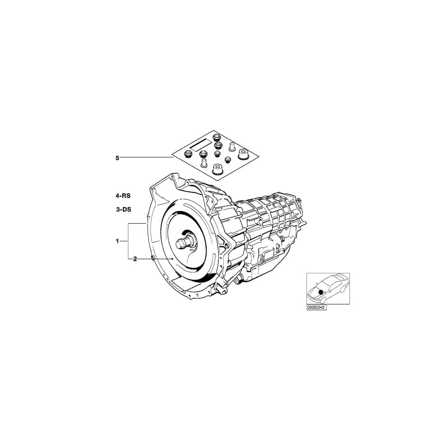 Genuine BMW 24001218815 E32 Exch. Automatic Transmission Eh 4HP24-HT (Inc.  & 750iL) | ML Performance UK Car Parts