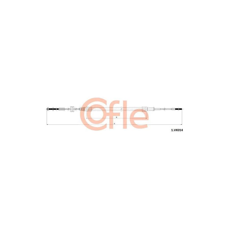 Cofle 92.1.Vk014 Hand Brake Cable