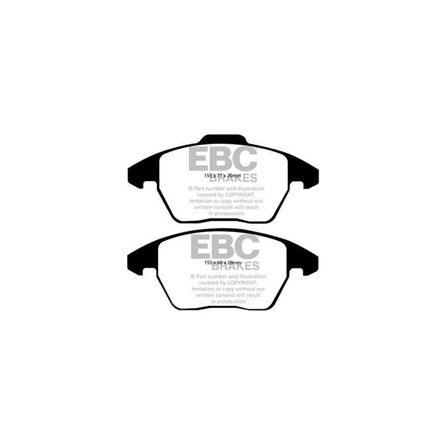 EBC PLK1976 Peugeot 208 Mk1 Yellowstuff Pads and Brake Line Performance Pack - Girling/TRW Caliper 2 | ML Performance UK Car Parts