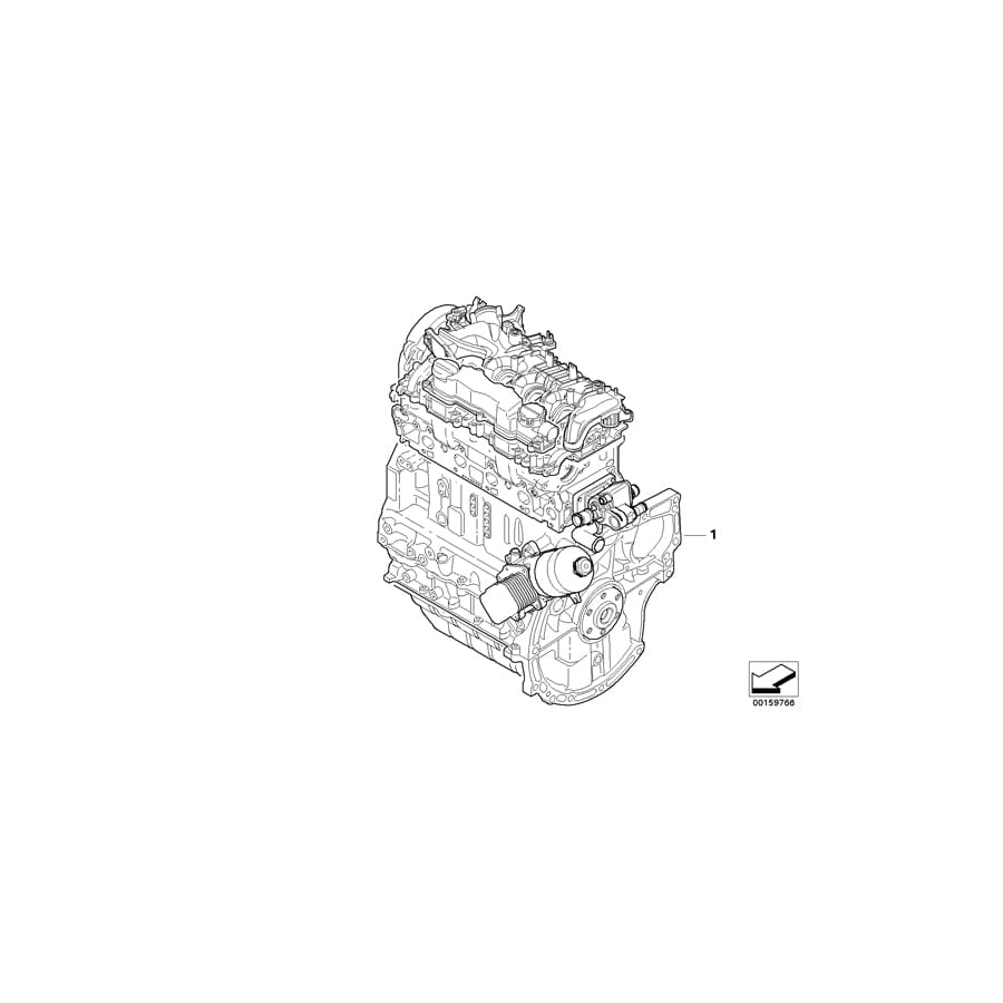 Genuine BMW 11007812258 R56 Short Engine 9HZ (Inc. One D & Cooper D) | ML Performance UK Car Parts