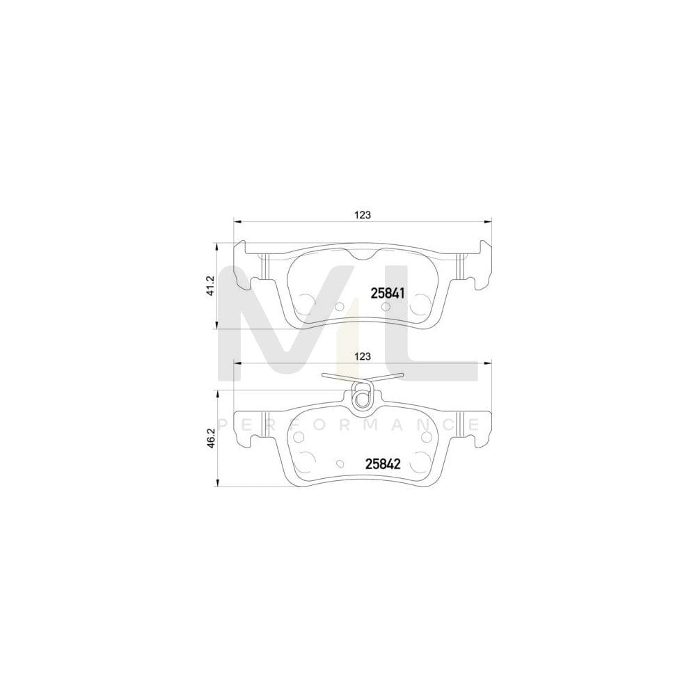 Hella 8DB 355 021-311 Brake Pad Set For Peugeot 308 Not Prepared For Wear Indicator | ML Performance Car Parts