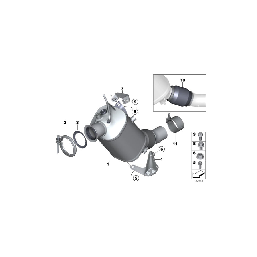 Genuine BMW 18308589078 F25 F10 F26 Decoupling Element VALUE LINE (Inc. 120d, 320dX & 118dX) | ML Performance UK