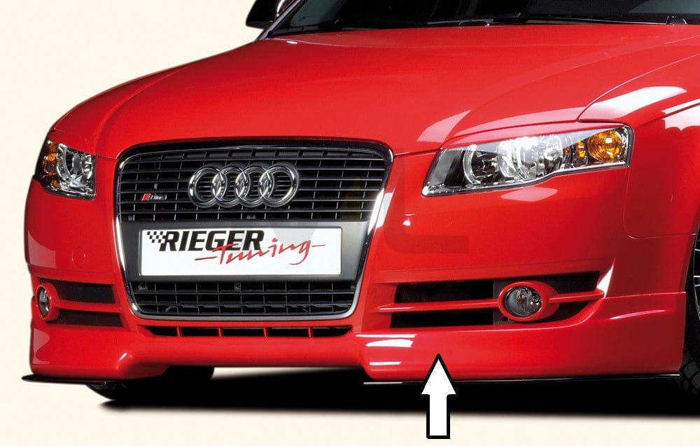 Rieger 00055220 Audi 8H 8E B7 A4 Front Splitter 1 | ML Performance UK Car Parts