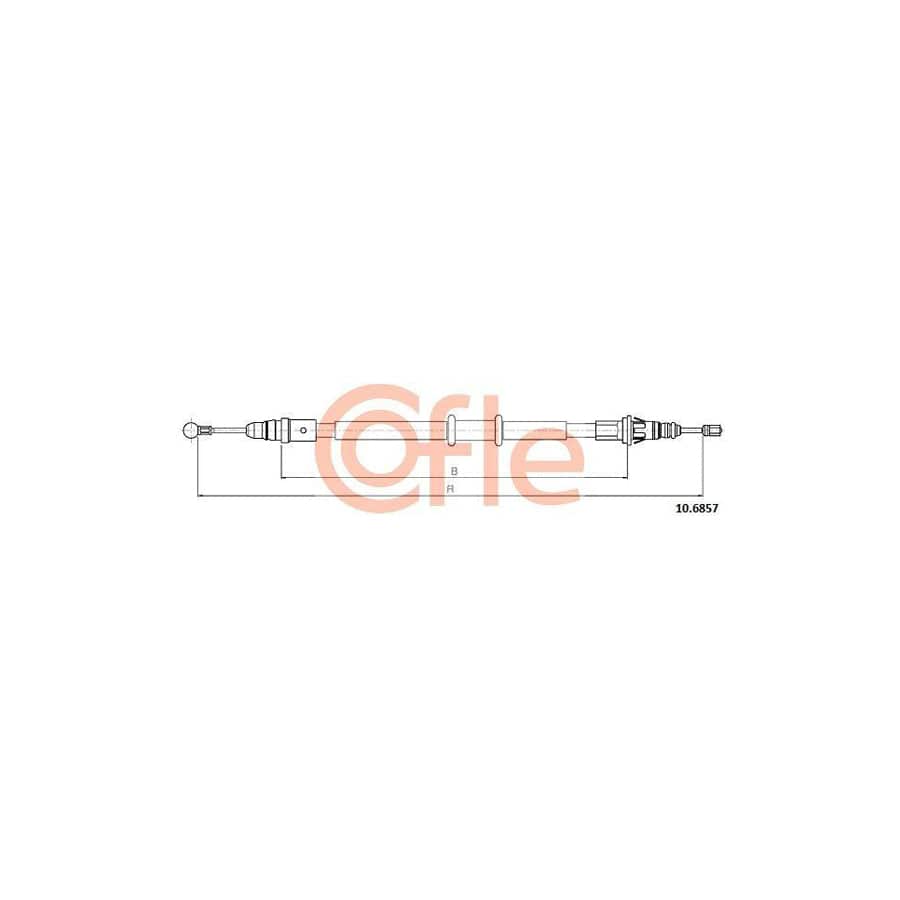 Cofle 92.10.6857 Hand Brake Cable