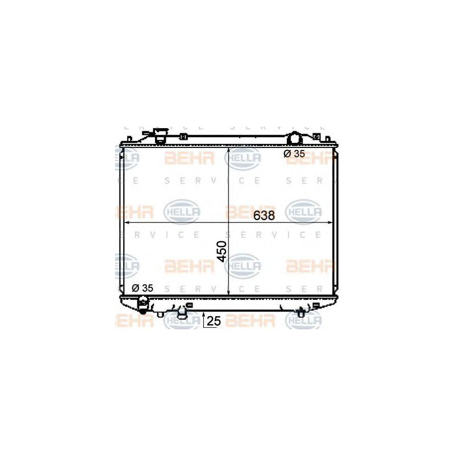 Hella 8MK 376 787-101 Engine Radiator