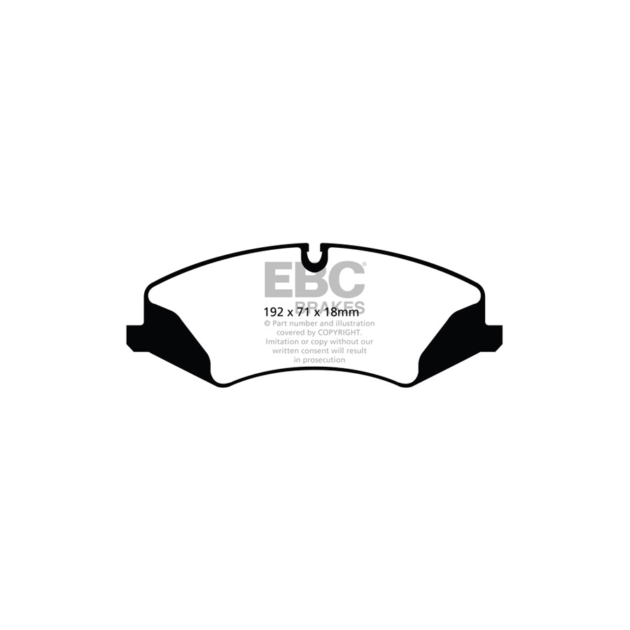 EBC DP62123 Land Rover Greenstuff Front Brake Pads - TRW Caliper 2 | ML Performance UK Car Parts