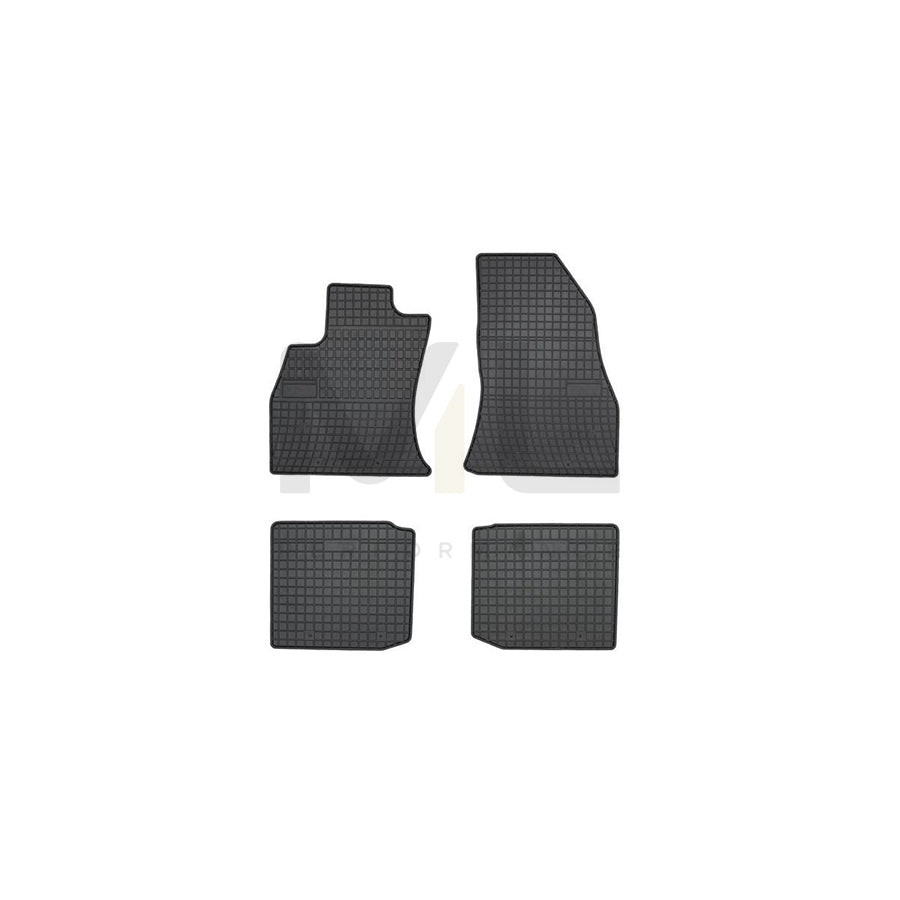 FROGUM Tailored 547365 Floor mat set for FIAT 500L (351, 352) Elastomer, Front and Rear, Quantity: 4, Black | ML Performance Car Parts