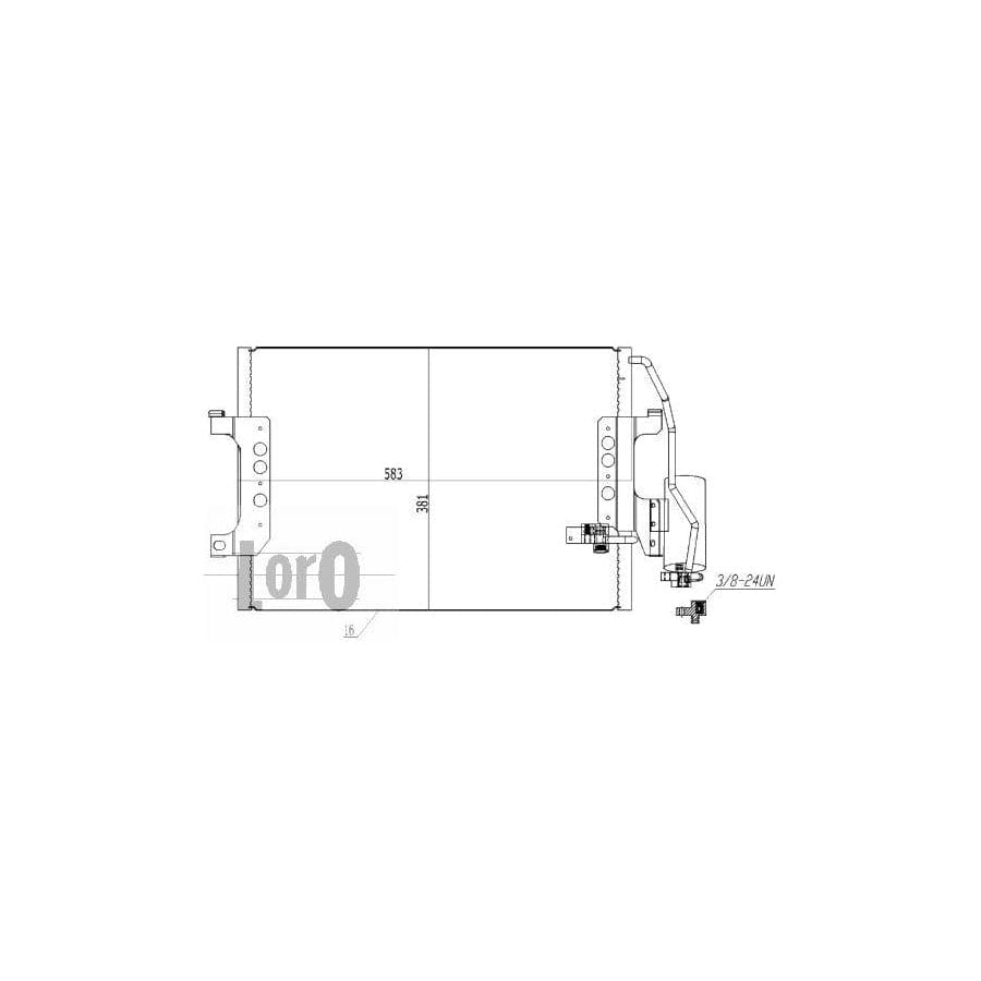 Abakus 0540160005 Air Conditioning Condenser Suitable For Mercedes-Benz A-Class (W168) | ML Performance UK