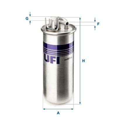 UFI 24.001.00 Fuel Filter For Audi A6