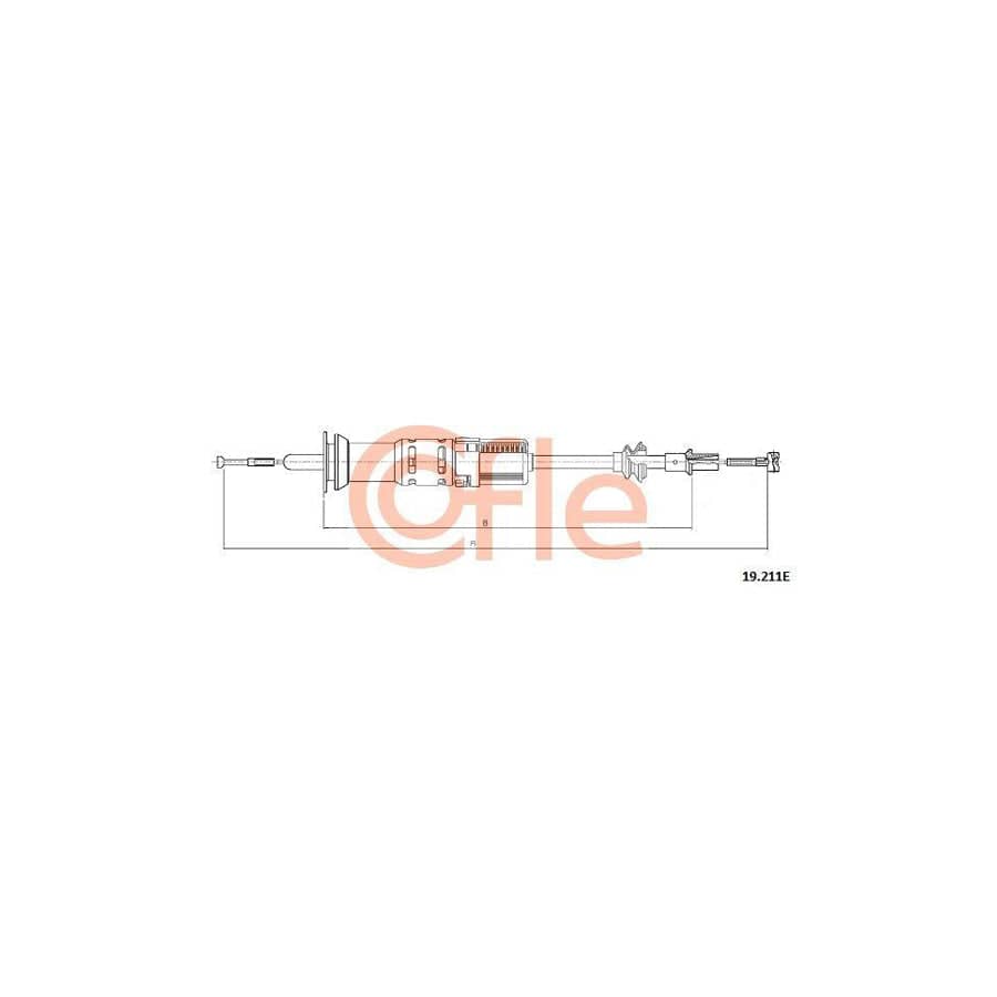 Cofle 19.211E Clutch Cable