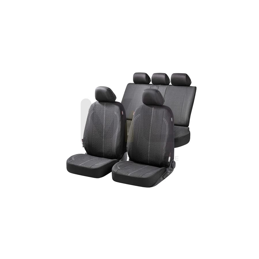 WALSER Tratto , ZIPP IT 11854 Car seat cover Black, Polyester, Front and Rear | ML Performance Car Parts