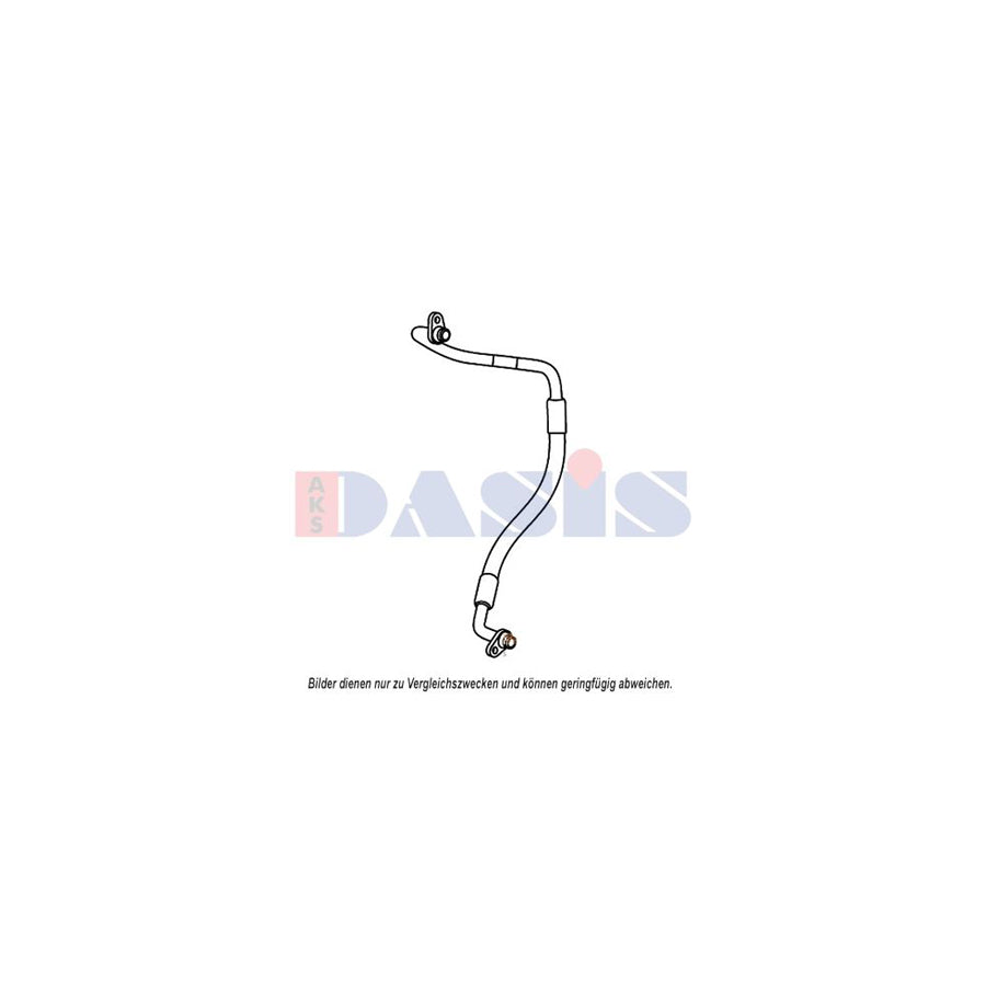 AKS Dasis 885898N High Pressure Line, Air Conditioning For Peugeot 407 | ML Performance UK