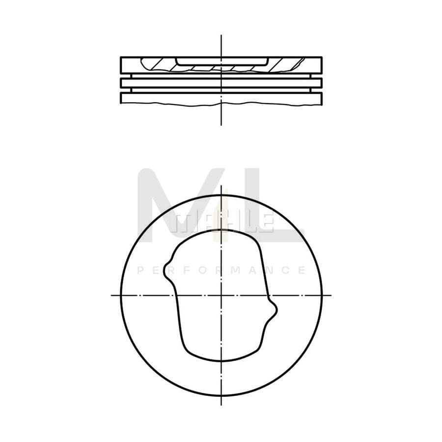 MAHLE ORIGINAL 014 24 02 Piston 94,04 mm | ML Performance Car Parts