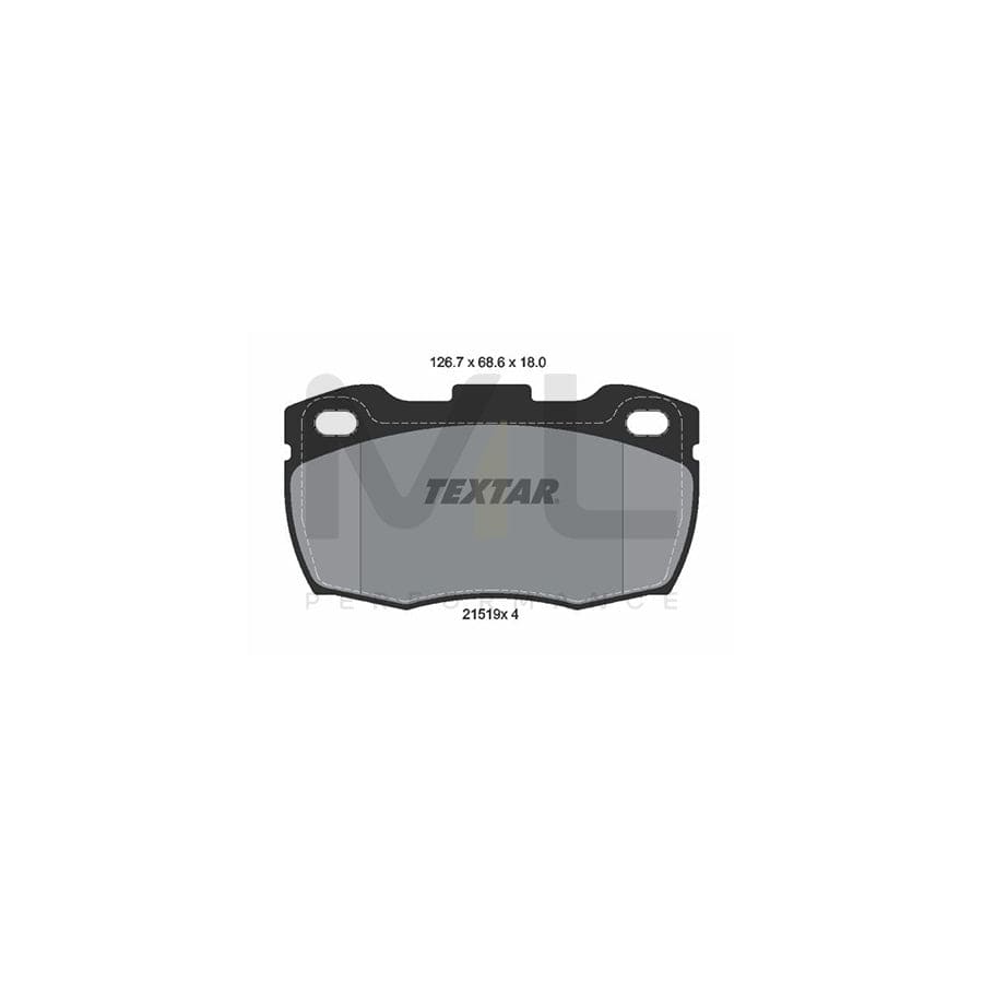 TEXTAR 2151901 Brake pad set for LAND ROVER DEFENDER not prepared for wear indicator | ML Performance Car Parts