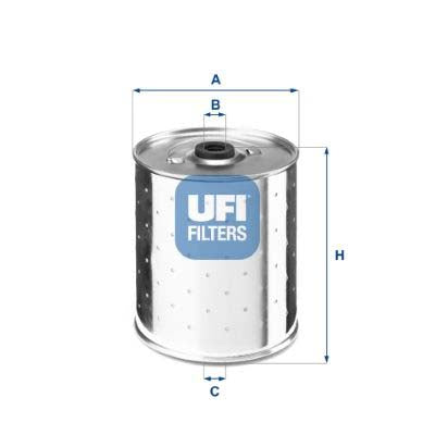 UFI 20.012.00 Oil Filter For Fiat 1000-Series Saloon