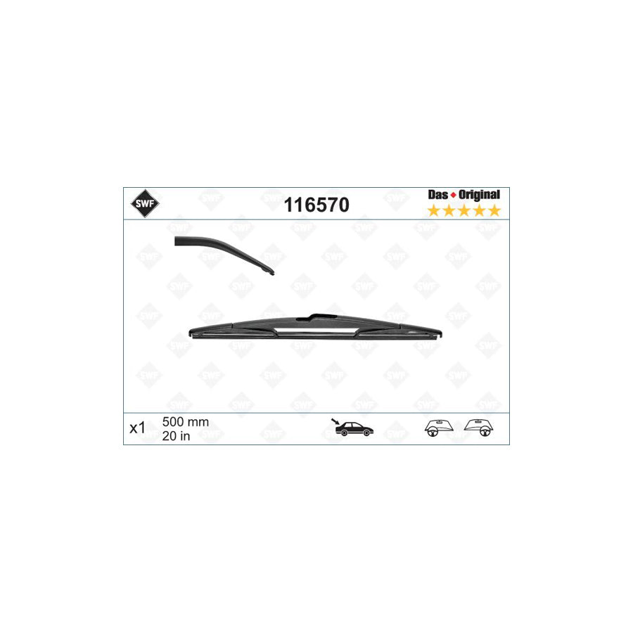 Swf Rear 116570 Wiper Blade | ML Performance UK Car Parts