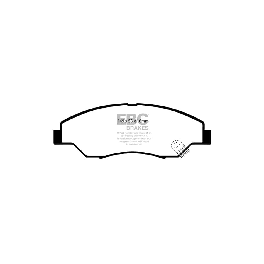 EBC PD01KF770 Kia Greenstuff Front Brake Pad & Plain Disc Kit  (Inc. Retona & Sportage) 2 | ML Performance UK Car Parts