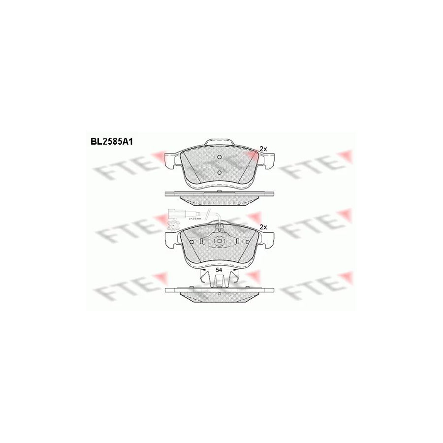 Fte 9010836 Brake Pad Set | ML Performance UK Car Parts