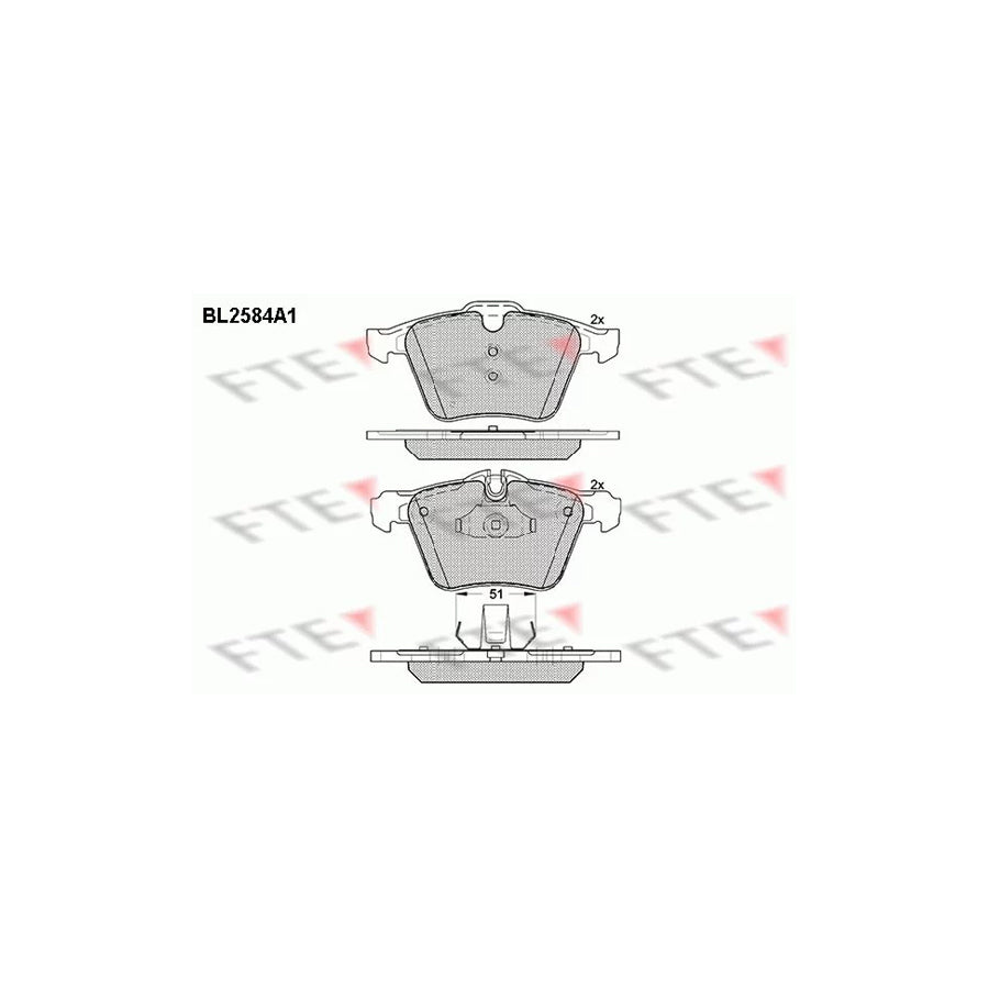 Fte 9010835 Brake Pad Set | ML Performance UK Car Parts