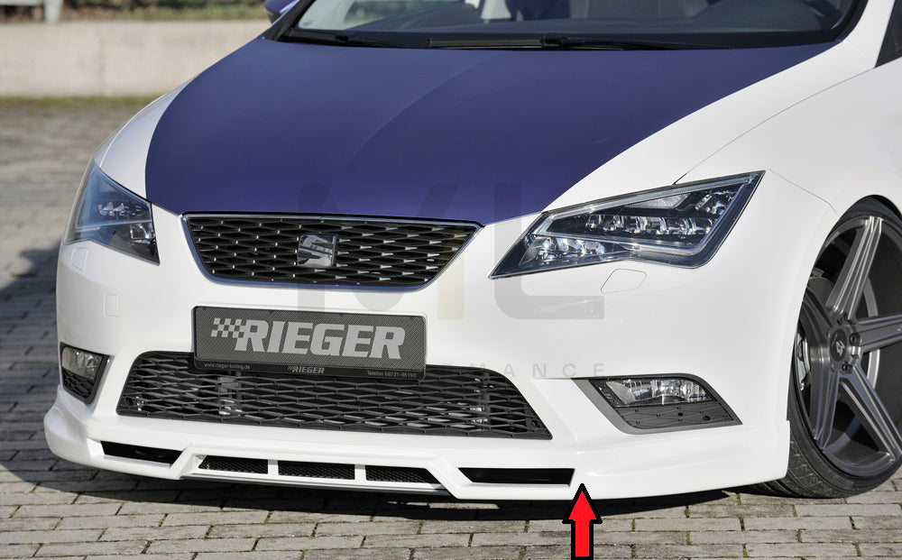 Rieger 00027010 SEAT 5F Leon Front Splitter 1 | ML Performance UK Car Parts