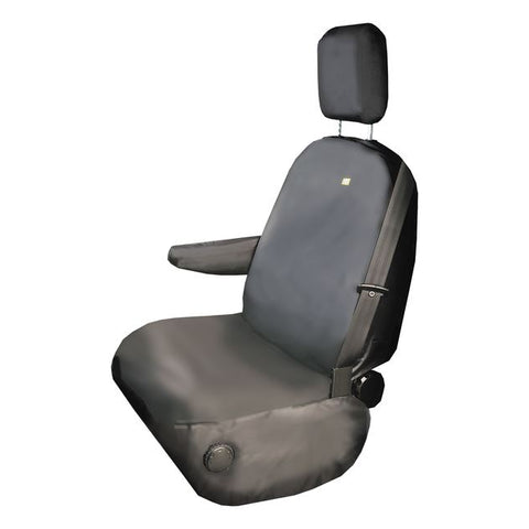 GENUINE FORD FCSBLK411 TRANSIT CUSTOM & TRANSIT HDD* SEAT COVER SINGLE PASSENGER SEAT, BLACK | ML Performance UK