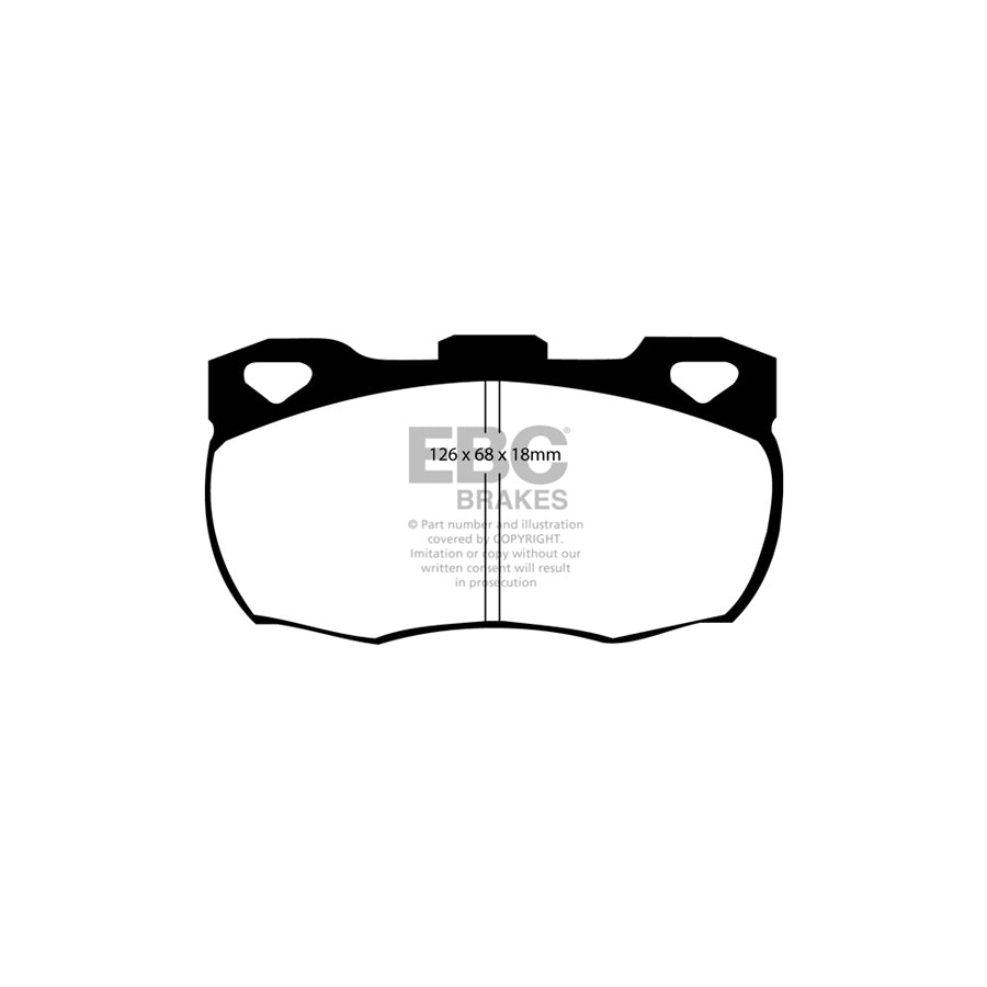 EBC PD13KF406 Land Rover Defender Yellowstuff Front Brake Pad & GD Disc Kit - Lockheed Caliper 2 | ML Performance UK Car Parts