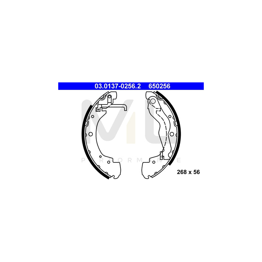 ATE 03.0137-0256.2 Brake Shoe Set for VW TRANSPORTER with lever | ML Performance Car Parts