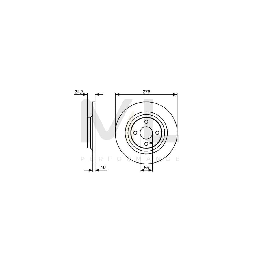 BOSCH 0 986 479 473 Brake Disc for MAZDA MX-5 II (NB) Solid, Oiled | ML Performance Car Parts