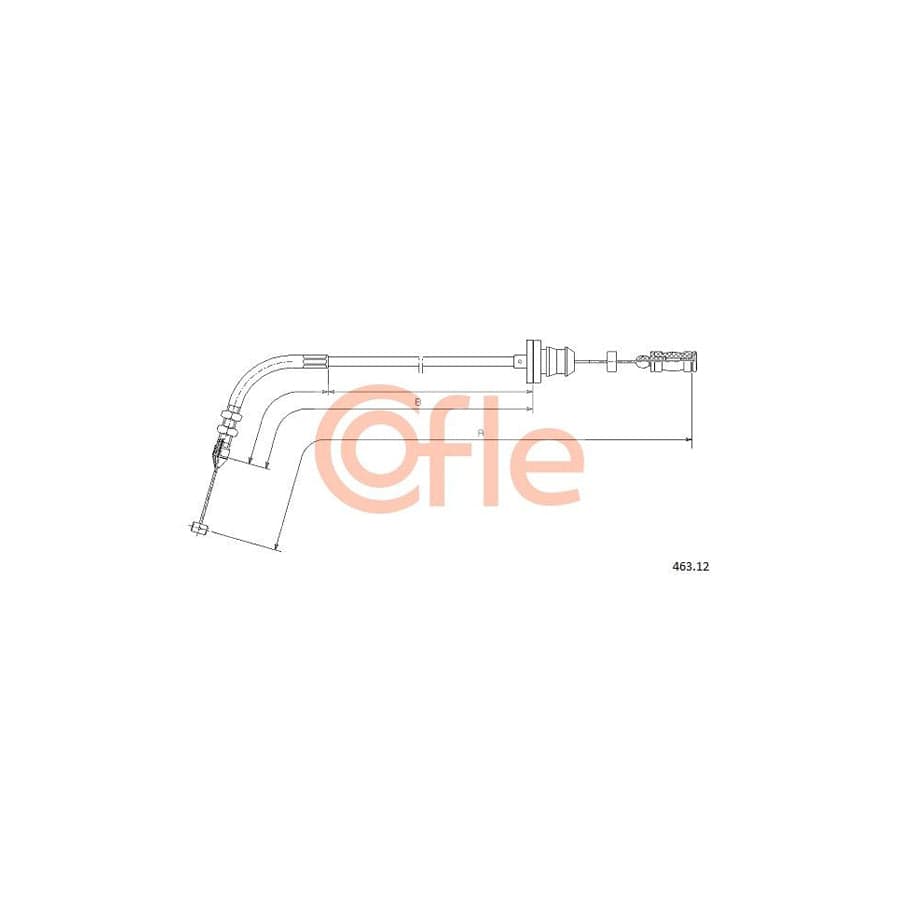 COFLE 463.12 Throttle Cable for FIAT Barchetta (183) | ML Performance UK Car Parts