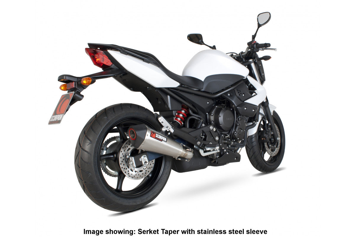 Scorpion RYA86CEO Yamaha XJ6 Serket Taper Slip-On - Carbon Fibre Sleeve | ML Performance UK UK