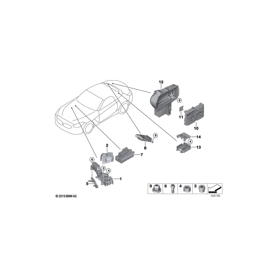 Genuine BMW 61148715717 G29 Power Distribution Box, Rear (Inc. Z4) | ML Performance UK Car Parts