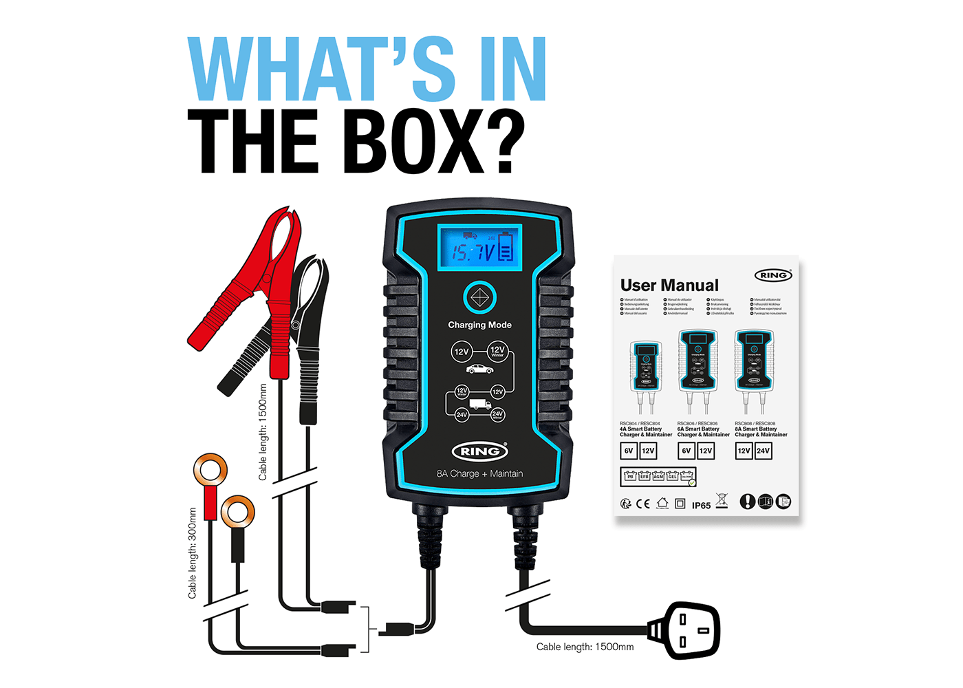 RING RSC808 8AMP SMART BATTERY CHARGER UK | ML Performance