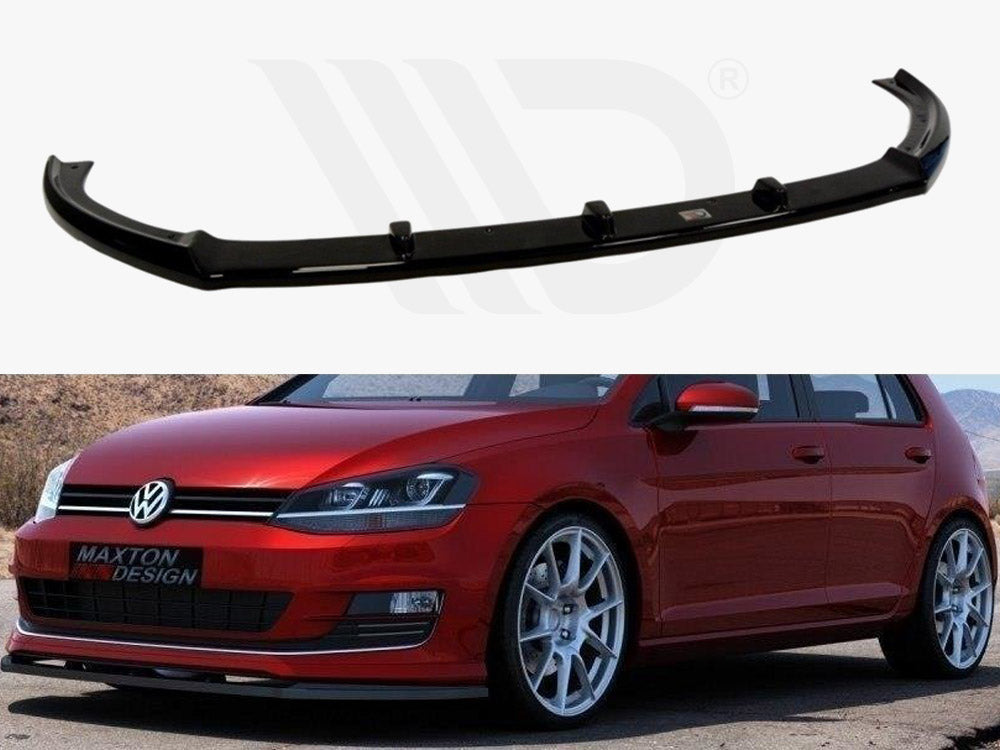 Maxton Design VW-GO-7-RLINE-FD1T Front Splitter VW Golf VII | ML Performance UK Car Parts