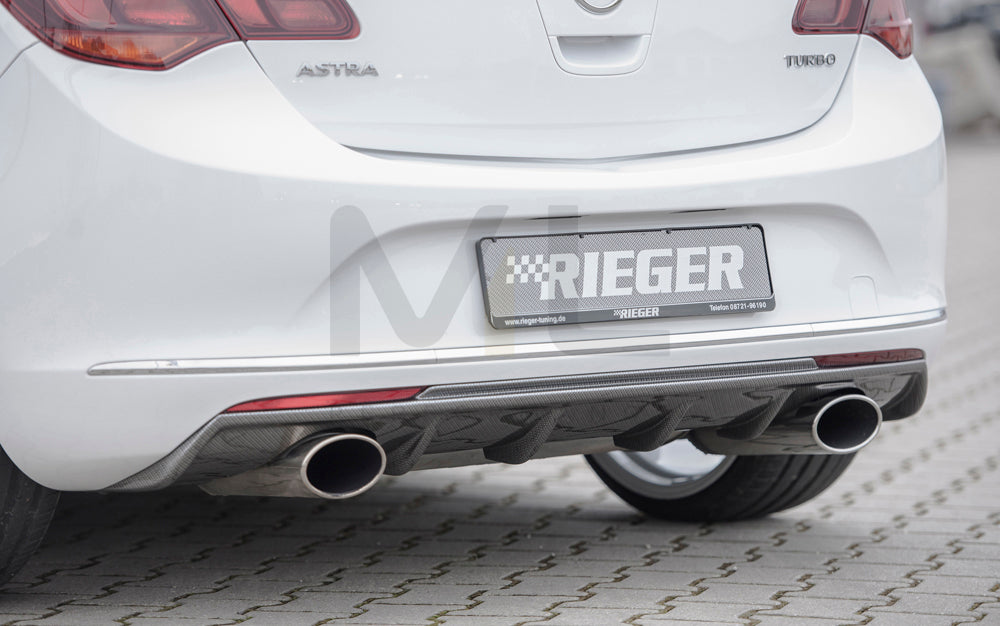 Rieger 00099272 Opel Astra J Rear Diffuser 1 | ML Performance UK Car Parts