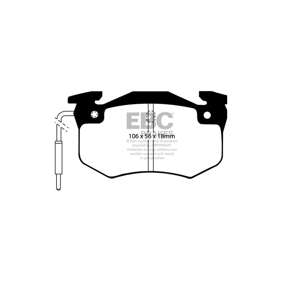 EBC PD11KF928 Citroen Visa Greenstuff Front Brake Pad & GD Disc Kit 2 | ML Performance UK Car Parts