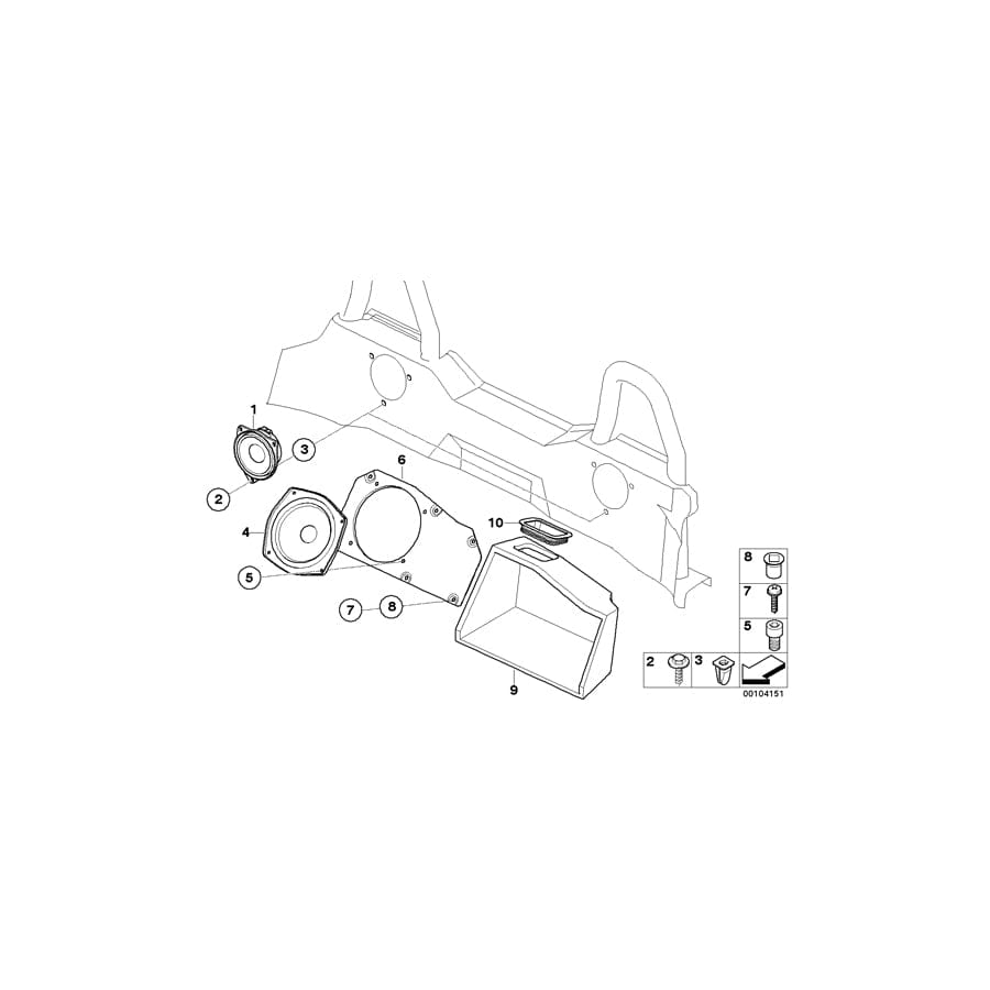 Genuine BMW 65126915850 E85 E86 Covering Plate Right (Inc. Z4 2.5i, Z4 3.0i & Z4 2.2i) | ML Performance UK Car Parts