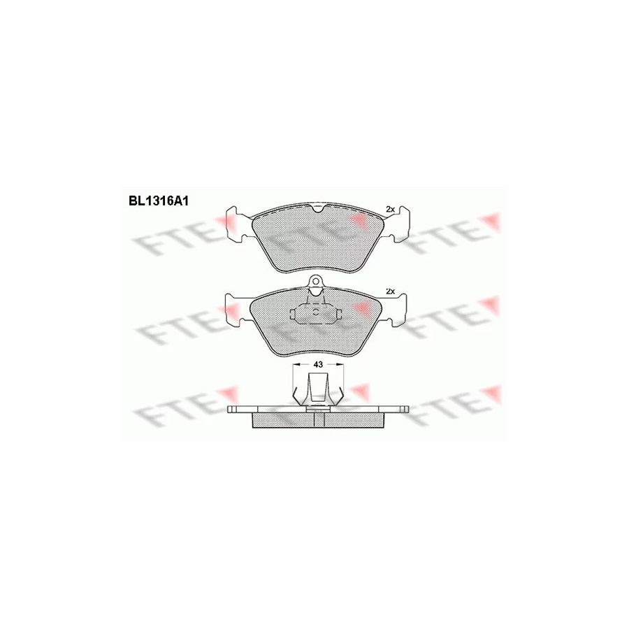 Fte BL1316A1 Brake Pad Set | ML Performance UK Car Parts