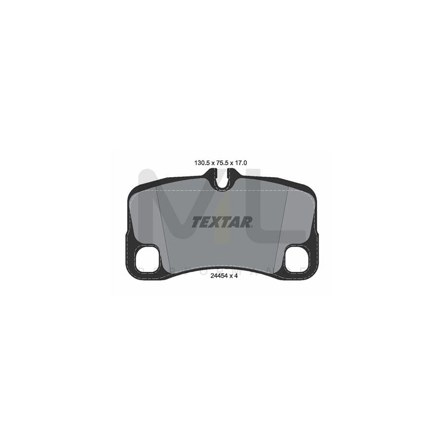 TEXTAR 2445403 Brake pad set for PORSCHE 911 prepared for wear indicator | ML Performance Car Parts