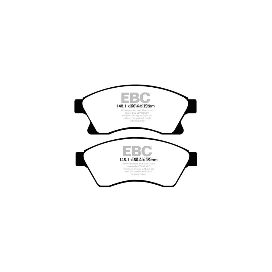 EBC PDKF339 Chevrolet Opel Vauxhall Ultimax Front Brake Pad & Plain Disc Kit - TRW Caliper (Inc. Aveo, Cruze J300 & Astra J) 2 | ML Performance UK Car Parts