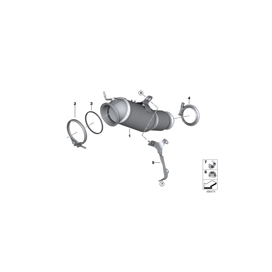 Genuine BMW 18329897313 G31 G30 G12 Exch Catalytic Converter Close To Engine RDE (Inc. 740i, Z4 M40i & 745Le) | ML Performance UK