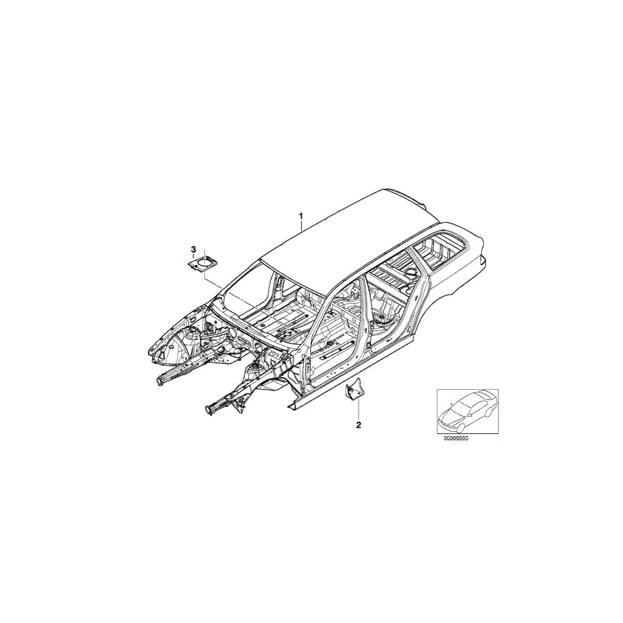 Genuine BMW 41128203909 E39 E38 Support F Front/Centre Left Transmiss. (Inc. 728i) 1 | ML Performance UK Car Parts