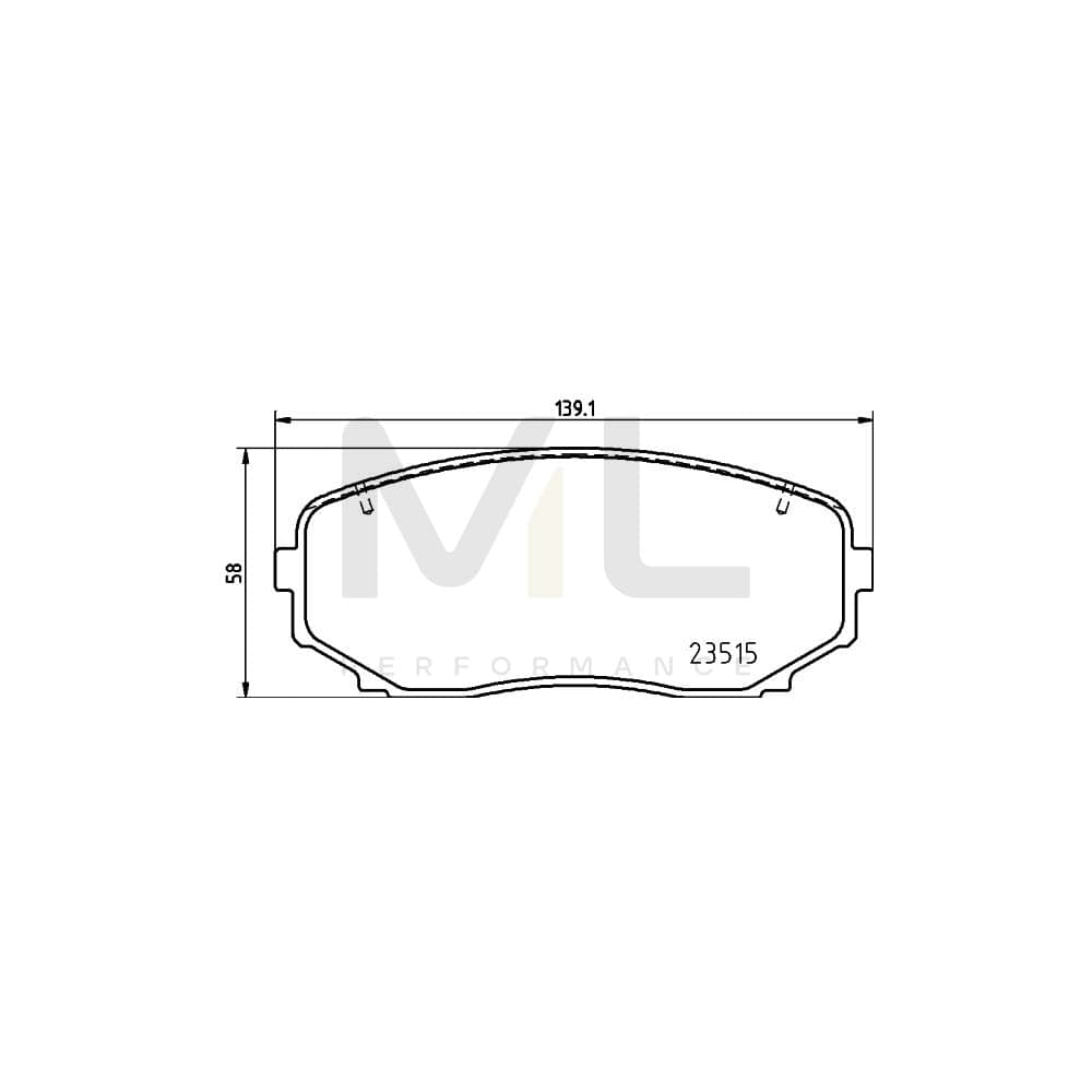 Brembo P 54 060 Brake Pad Set Excl. Wear Warning Contact | ML Performance Car Parts