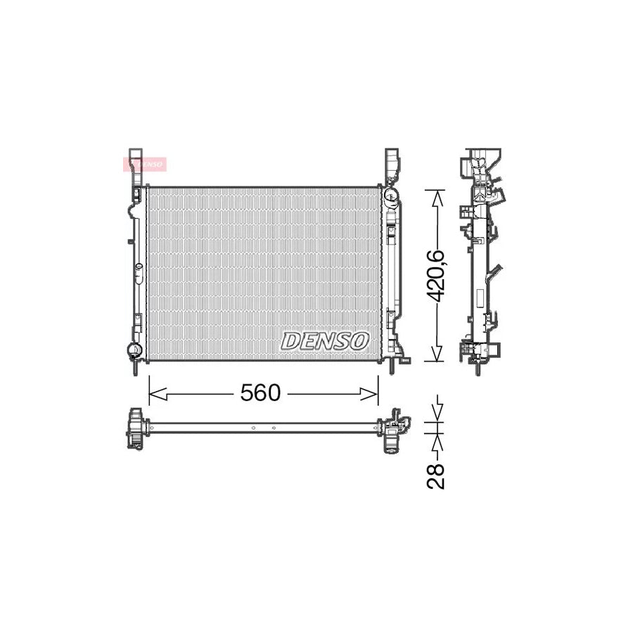 Denso DRM23036 Drm23036 Engine Radiator For Renault Kangoo Ii / Grand Kangoo (Kw) | ML Performance UK