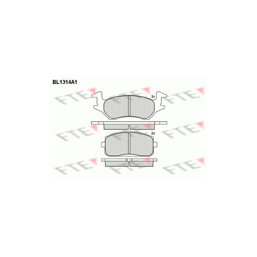 Fte BL1314A1 Brake Pad Set For Toyota Starlet Iii Hatchback (P70) | ML Performance UK Car Parts