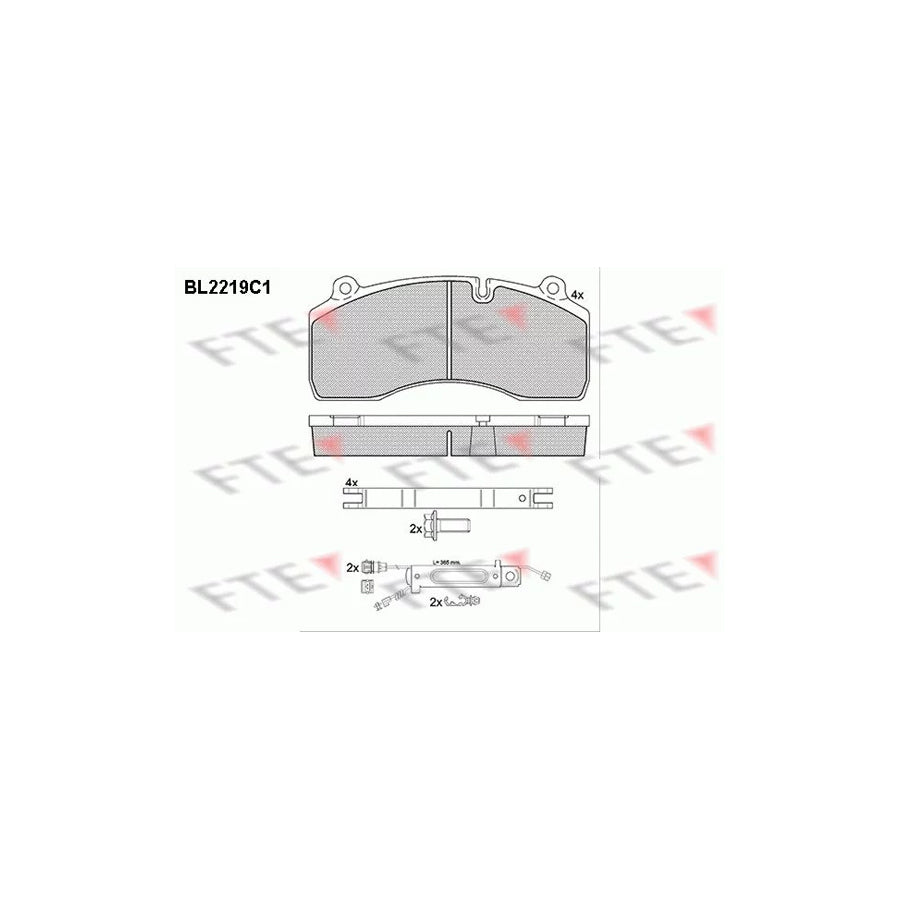 Fte BL2219C1 Brake Pad Set | ML Performance UK Car Parts