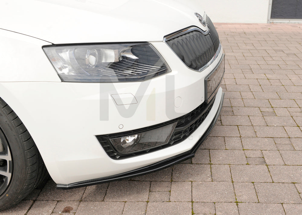 Rieger 00088107 Skoda 5E Octavia Front Splitter 7 | ML Performance UK Car Parts