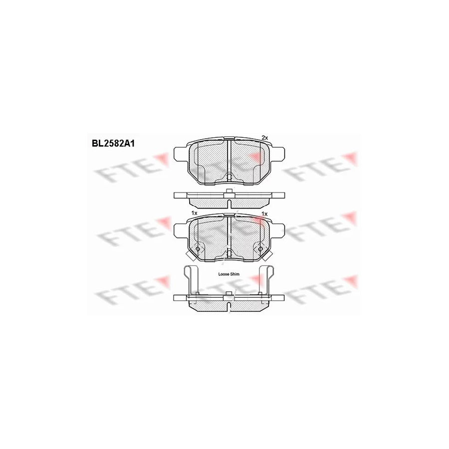 Fte 9010832 Brake Pad Set | ML Performance UK Car Parts