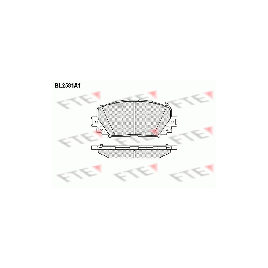 Fte 9010831 Brake Pad Set For Toyota Yaris | ML Performance UK Car Parts