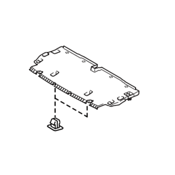 Genuine Lexus 53289-53041 IS Phase 3 Radiator Support Cover