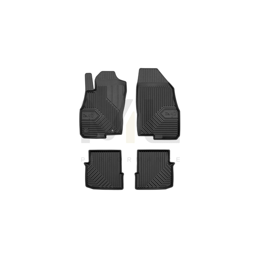 FROGUM Tailored, No.77 77426436 Floor mat set for FIAT Punto Evo Hatchback (199) Elastomer, Front and Rear, Quantity: 4, Black | ML Performance Car Parts